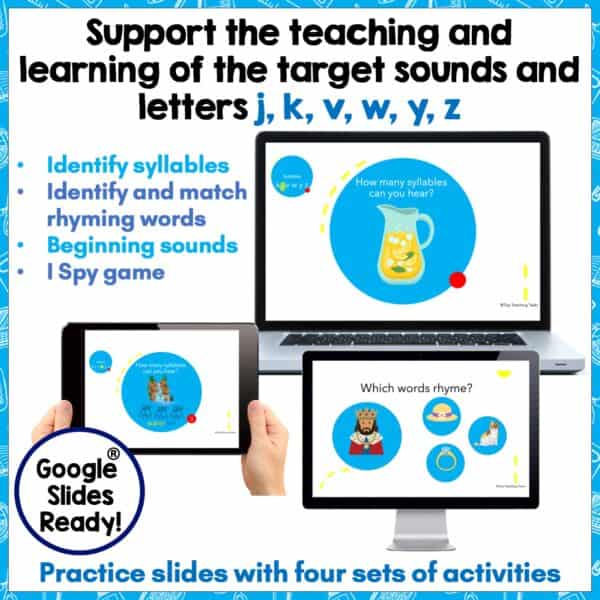 Phonological awareness activities - teacher slide set three Phonological awareness activities - teacher slide set three