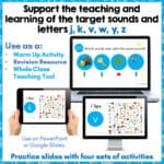 Phonological awareness activities - teacher slide set three c