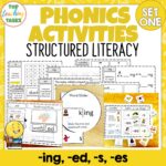 Structured literacy suffixes set one