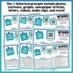 Women and the Vote Historical Prompt Task Cards c