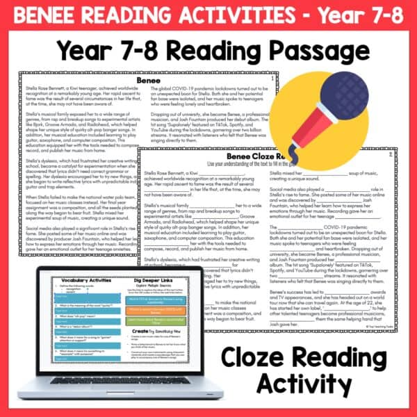 Benee Reading and Literacy Activities f Benee Reading and Literacy Activities f