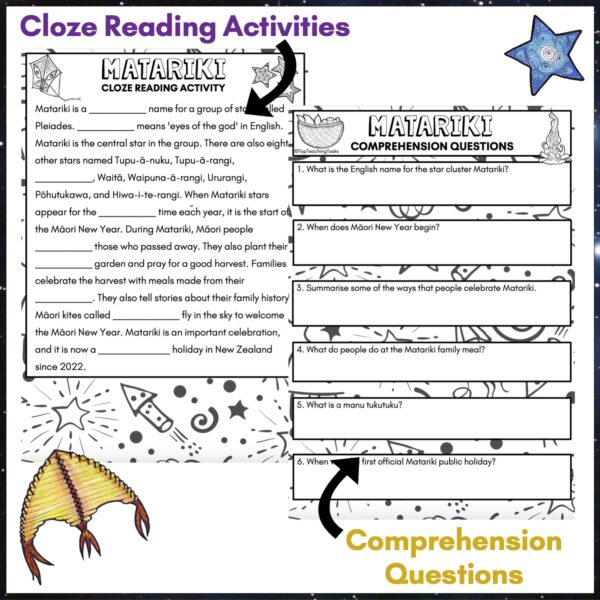 Matariki Reading Comprehension and Literacy Activities Year 3 b Matariki Reading Comprehension and Literacy Activities Year 3 b