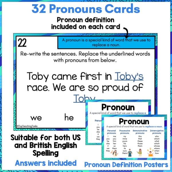 Pronouns Task Cards b Pronouns Task Cards b
