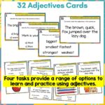 Adjectives Grammar Task Cards a