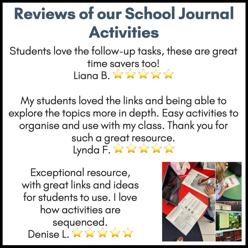 NZ School Journal Level 2 May 2016 Follow Up Activities - Top Teaching ...