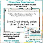 Complex Sentences Task Cards b