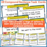 Compound Sentences Task Cards a