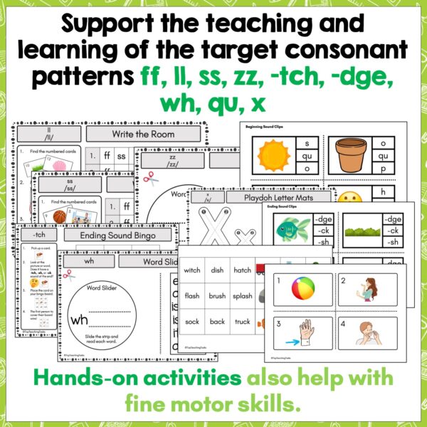 Consonant patterns Full Set 2 Consonant patterns Full Set 2