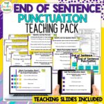 End of Sentence Punctuation Teacking Pack