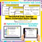 End of Sentence Punctuation Teacking Pack b