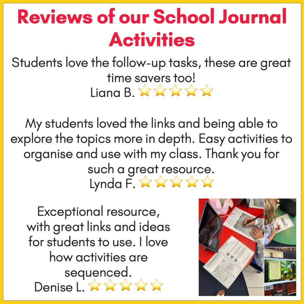 NZ School Journal Level 4 May 2015 Follow Up Activities - Top Teaching ...