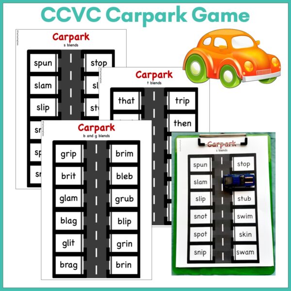 CVC CCVC CVCC carpark game c CVC CCVC CVCC carpark game c