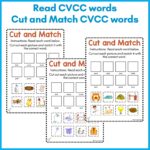 CVC CCVC and CVCC Cut and Match c