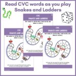 CVC CCVC and CVCC Snakes and Ladders a