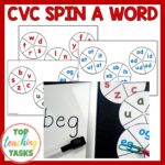 CVC Spin a word game
