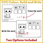Colour, Build, Write - CVC a