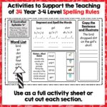 Structured Literacy Spelling - Year 3 and 4 b