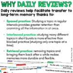 Daily Literacy Reviews 2.0 Year 1-3 Set One b
