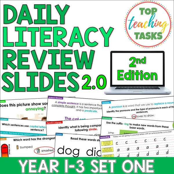 Daily Literacy Reviews 2.0 Year 1-3 Set One