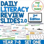 Daily Literacy Reviews 2.0 Year 4-6 Set One