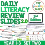 Daily Literacy Reviews 2.0 Year 1-3 Set Two