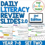 Daily Literacy Reviews 2.0 Year 4-6 Set Three