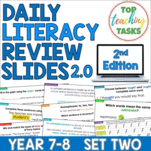 Daily Literacy Review For Year 7-8 Set Two 2nd Edition