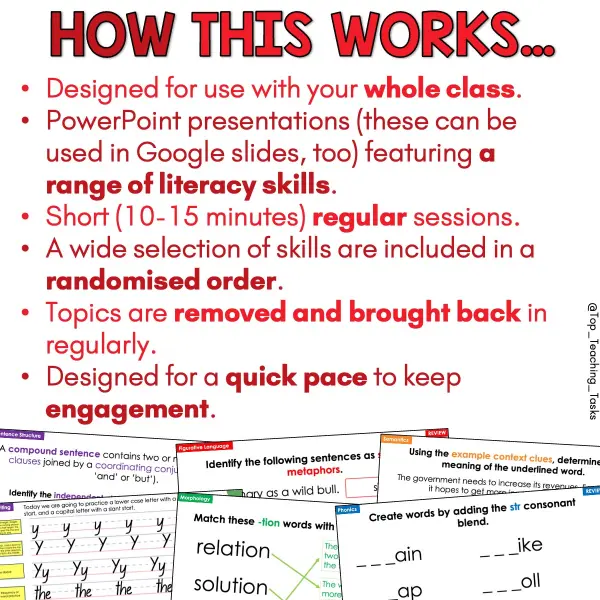 Daily Literacy Reviews 2.0 Year 4-6 Set Two d Daily Literacy Reviews 2.0 Year 4-6 Set Two d