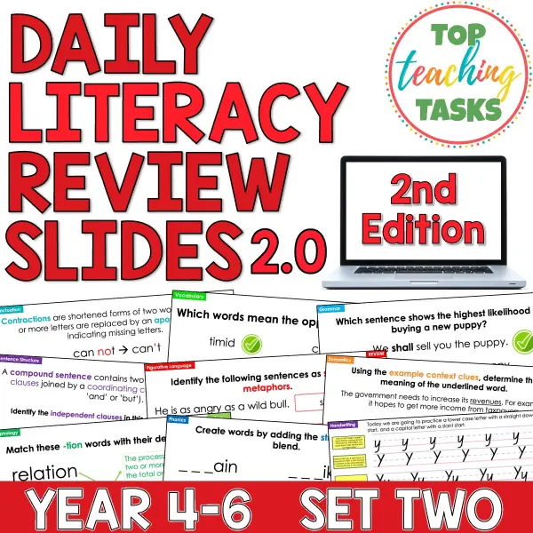 Daily Literacy Reviews 2.0 Year 4-6 Set Two