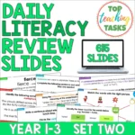 Daily Literacy Reviews Set 2 Year 1-3