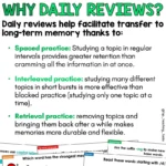 Daily Literacy Reviews Set 2 Year 1-3 b