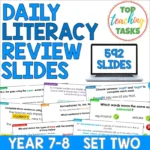 Daily Literacy Reviews Set 2 Year 7-8