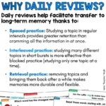 Daily Literacy Reviews Set 2 Year 7-8 b