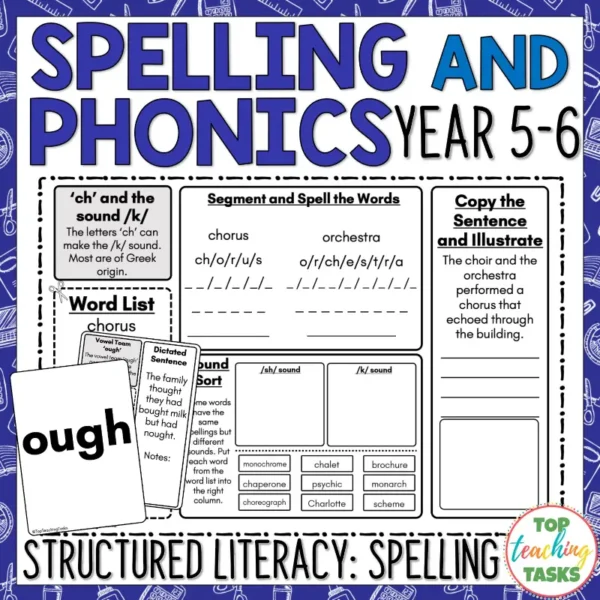 Structured Literacy Spelling Year 5-6