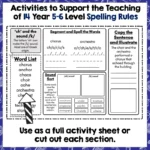 Structured Literacy Spelling Year 5-6 b
