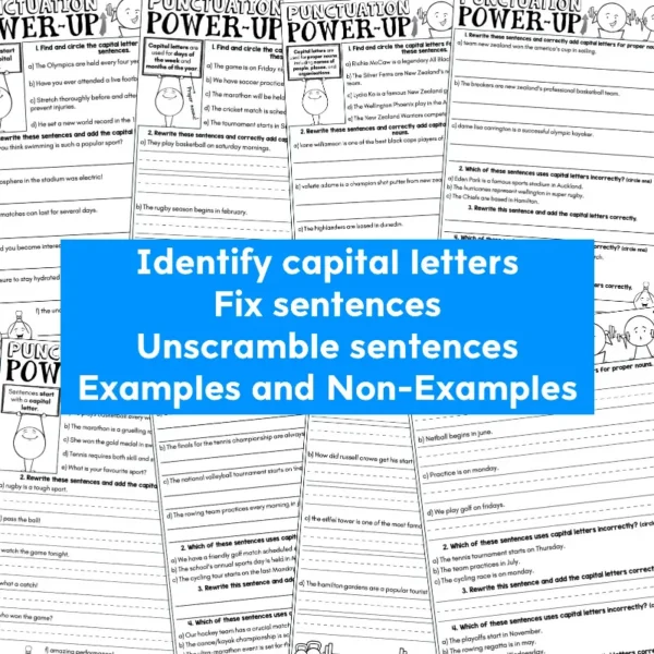 Punctuation Power-Up Pack - Capital Letters c Punctuation Power-Up Pack - Capital Letters c