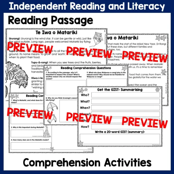 The Nine Stars of Matariki Year 3-4 b The Nine Stars of Matariki Year 3-4 b