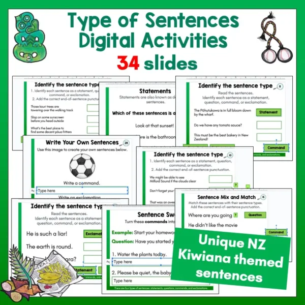 Type of Sentences Activities b Type of Sentences Activities b