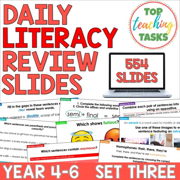 Daily Literacy Skills Year 4-6 Set Three