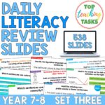 Daily Literacy Skills Year 7-8 Set Three