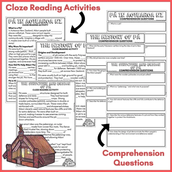 Pā in NZ Year 4 Reading Activities. b Pā in NZ Year 4 Reading Activities. b
