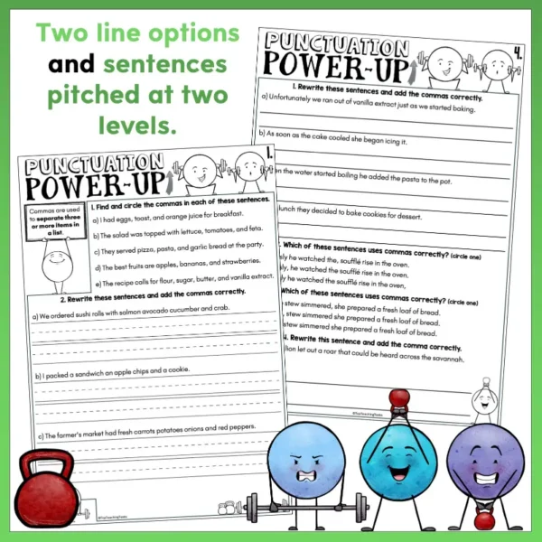 Punctuation Boost Power Up Pack - Commas b Punctuation Boost Power Up Pack - Commas b