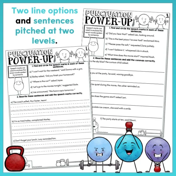 Punctuation Boost Power Up Pack - Speech Marks b Punctuation Boost Power Up Pack - Speech Marks b