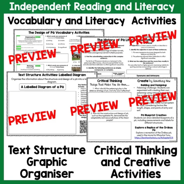 Structure and Design of Pa Independent Literacy Activities b Structure and Design of Pa Independent Literacy Activities b