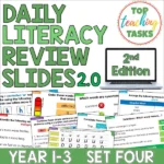 Daily Literacy Review Year 1-3 Set Four 2nd edition