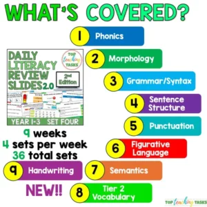 Daily Literacy Review Year 1-3 Set Four 2nd edition b