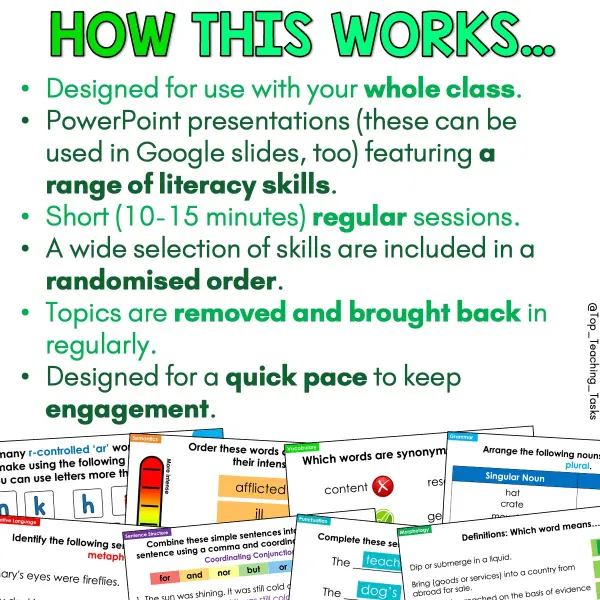 Daily Literacy Review Year 1-3 Set Four 2nd edition d Daily Literacy Review Year 1-3 Set Four 2nd edition d