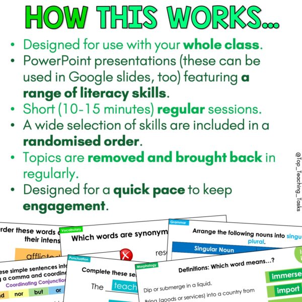 Daily Literacy Skills Year 1-3 Set 4c Daily Literacy Skills Year 1-3 Set 4c