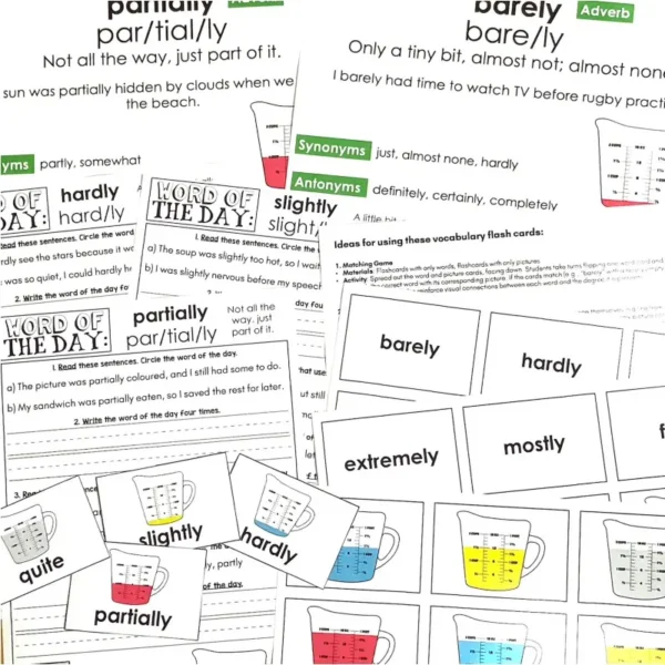 Vocabulary Explicit Teaching Slides Year 3 Wods for Degree e Vocabulary Explicit Teaching Slides Year 3 Wods for Degree e