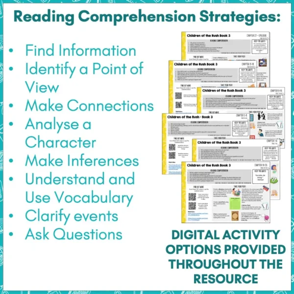 Children of the Rush Book 3 Novel Study c Children of the Rush Book 3 Novel Study c
